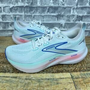 Brooks Glycerin 22 White Limpet Shell Amparo Blue 1204341B110 Womens 7.5 B New